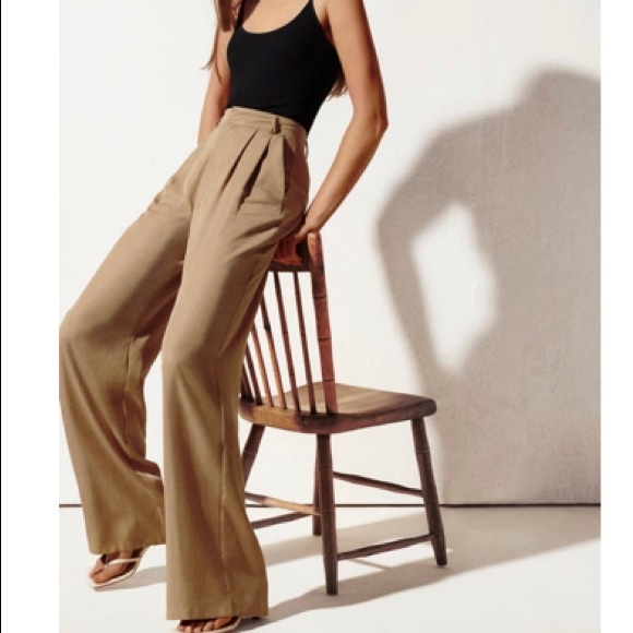 Zara Pants - Zara Women’s Pleated Wide Leg Pants